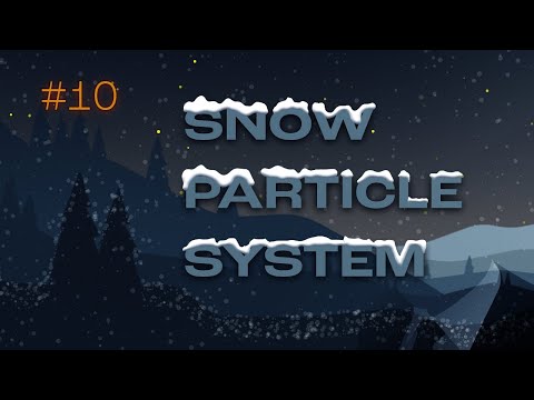 Particle system in C on macOS - build a cozy winter landscape