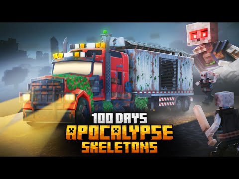 100 DAYS IN THE SKELETONS APOCALYPSE IN MINECRAFT!