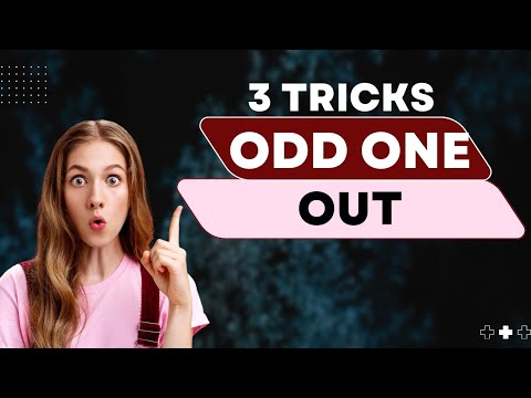 Odd One Out Trick |  #naeemullahmahar #imransirmaths