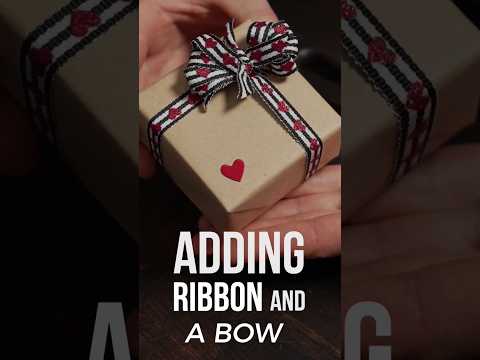 How to add ribbon and a bow to your gift