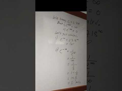 Exponential infinite value.#mathskills