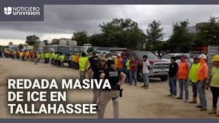 ICE arresta a más de 100 inmigrantes en Tallahassee: imágenes de la redada en una construcción