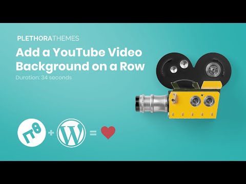 Add a YouTube Video Background on a Row