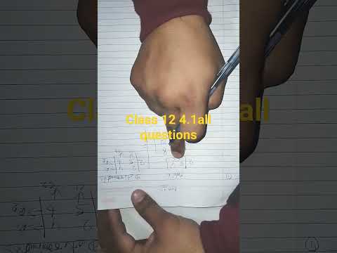 Chapter 4 Determinants | Exercise 4.1 I Determinants NCERT Solutions I New NCERT solutions Class 12