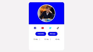 How To Make Responsive Profile Card In HTML & CSS In 2025