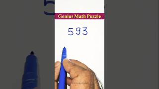 Genius Math Puzzle #genius #math #puzzle #shorts #shortsfeed #trendingshorts #viral #game #quiz #iq