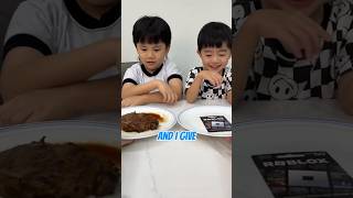 Bro tries steak or Robux