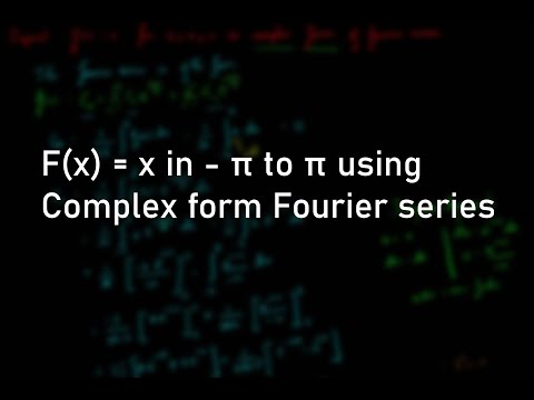 Expanding sawtooth wave F(x) = x in - π to π using Complex form of Fourier series