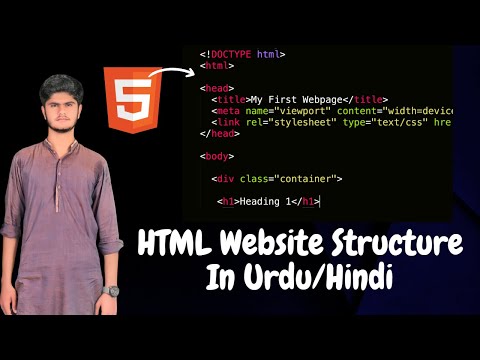 Website Structure In HTML || Web Designing Course in Urdu/Hindi #2023