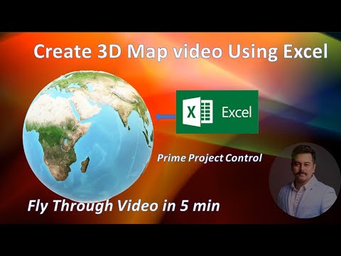 Create 3D Fly Through Animation Using Excel  #flythrough #3dmap #exceltips #3dmodeling #geolocation