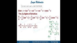 Algebra of Derivatives - Derivative of ITF - Continuity & Differentiation  - Class 12 Mathematics
