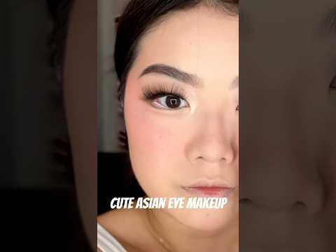 Cute Asian eye makeup #makeupartist #makeuptutorial #beautyinspiration #asianmakeup