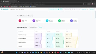 TESTBOOK SBI Clerk Prelims Full Test 16 #87.59%Percentile