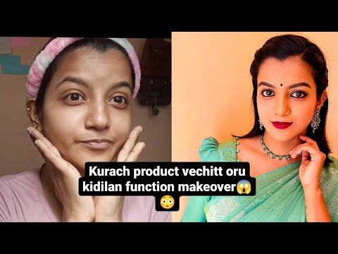 Amazing makeover for a function in just minutes | medha pallavi
