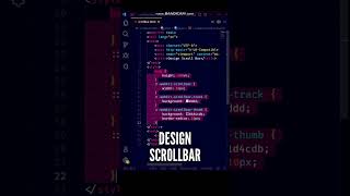 😍😍 Now Design Scrollbar like a Pro using these CSS properties #shorts #javascript #programming #css