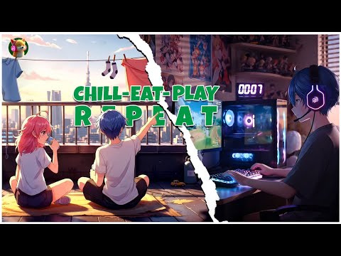 60 mins of Lofi beats for Gamers. CHILL-EAT-PLAY on Repeat Mode with Wolfi. 👾👾👾
