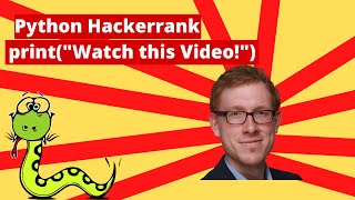 Hackerrank Python Solutions | Print Hello World Easy Problem