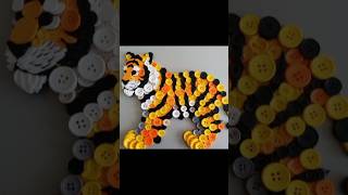 "Button Magic: Creative Art with Colorful Buttons"