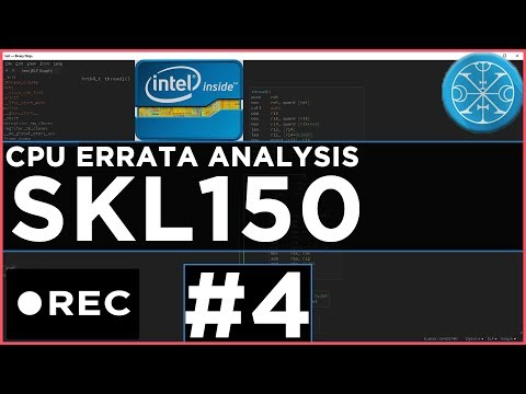 Stream Recording: Intel CPU Errata analysis #4
