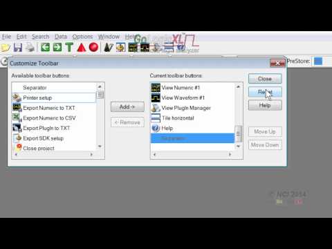 Logic Analyzer GoLogicXL: Customize toolbar (options #04)