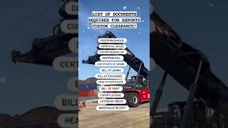 Documents Required for Export Custom Clearance 👩‍💻🇮🇸🛳️🚢🛥️💲
