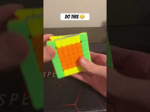 How to do dot/target pattern on a 7x7 Rubik’s cube! #rubikscube #viralvideo #shorts