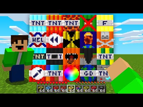 Minecraft: SUPER TNT MOD (50+ TNT EXPLOSIVES) - Mod Showcase