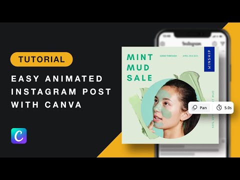 Create an Animated Instagram Post (Easy Canva Tutorial)