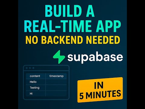 invideo ai 1080 Build a Real Time App with Supabase in 2 2025 05 19