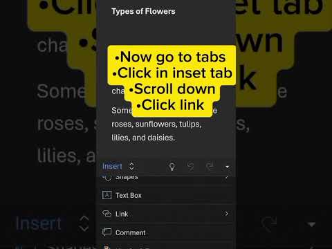 How can we add links in a word document on phone #short #add hidden links
