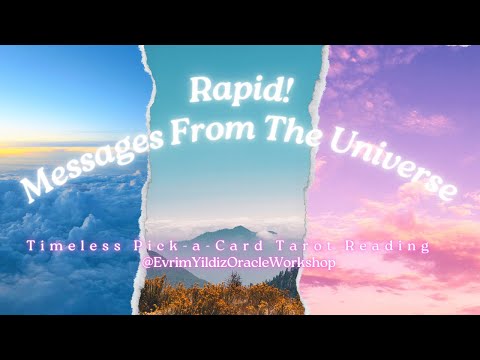 MESSAGES FROM THE UNIVERSE ☁️ RAPID ⚡️ | REQUESTED 🎟️ Timeless Tarot Reading