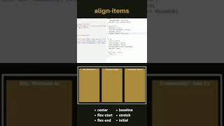 CSS Flexbox Align-Items | Css Tutorial #Shorts