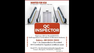 QA/QC jobs Saudi salary upto 4500SAR #shorts