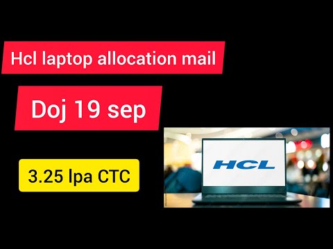 Hcl tech laptop allocation mail💥 onboarding| hcl offer letter mail😍#hclonboarding #hcl