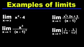 Limit examples | Calculus 1