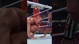 "Rock vs. Cena: Epic Showdown for Survival! 🔥 Who Will Prevail? #Shorts" #stf