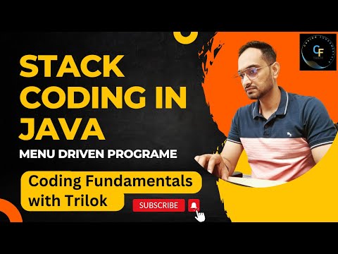 Data Structure Stack Code in Java (Menu Driven) || Structured Stack Code with Menu Driven Program