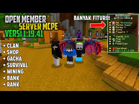 OPEN MEMBER SERVER FLOXY NETWORK, BANYAK FITURNYA!!! | MCPE 1.19.41