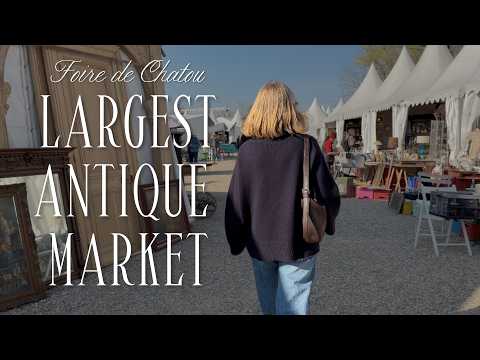 I Visited The Largest Antique Fair In France (21,000 m2 near Paris!) | Foire de Chatou