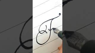 In Calligraphy Letter F | #shorts | How to Write