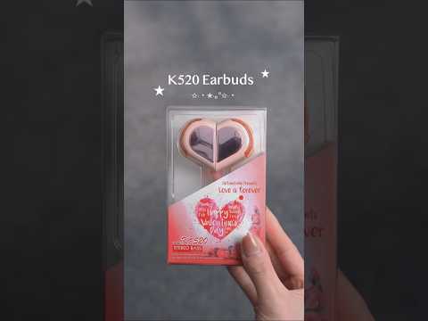 k520 wireless earbuds with heart shaped design💞#shorts #viralvideo #earbuds #music #trending ✨