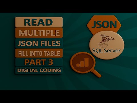 How to Import Multiple JSON Files into SQL Database Using Queries | Bulk Insert JSON with SQL | JOSN