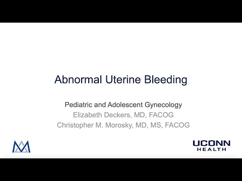 Abnormal Uterine Bleeding - Case Based Conference