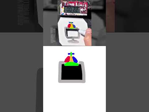 【ASMR】Drawing Mr.Fun Computer(Sprunki Pyramixed) in 40 Sec (Remake by Copy Marker)