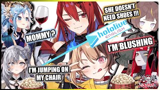 HoloID Girls Reaction to Debut Stream of Elizabeth and Gigi HOLOLIVE JUSTICE ~ Kobo Zeta Anya Ollie