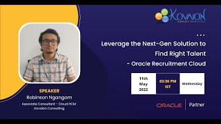 Leverage the Next-Gen Solution to Find RIGHT TALENT – Oracle Recruiting Cloud #ORC