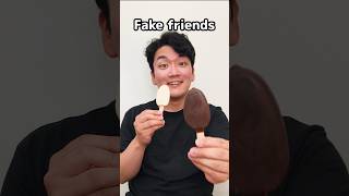 How to share icecream equally!🍦🥰🥰🍦#foodie #foodfun #funny