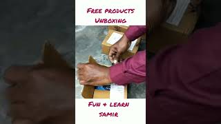 free products unboxing #shorts#freeproducts#phableloot#funandlearnsamir