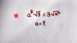 Math Olympic Question || Find the Value of "a' ||#matholympiadquestion