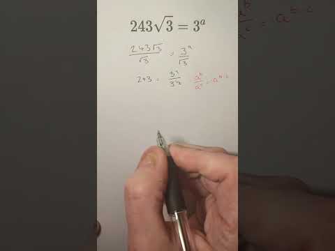 Solving an equation with indices #maths #alevel #equation #olympiad #algebra #indices